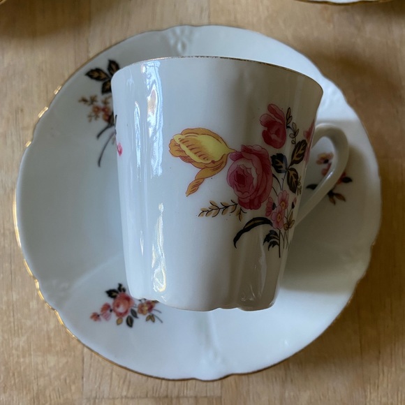 Limoges B et Cie porcelain coffee service circa 1965. 19 piece set - Picture 8 of 11